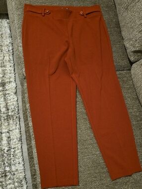 NYC Straight-Leg Pants in Rust